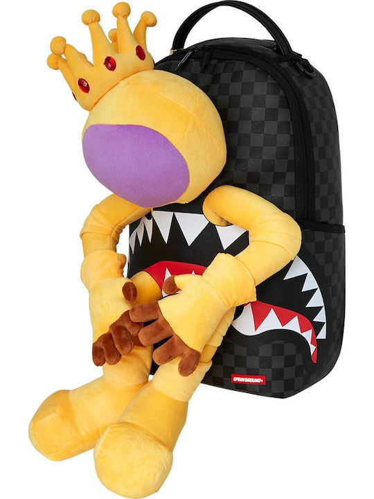 Sprayground Astromane Stuck Σχολική Τσάντα Πλάτης Καφέ με Θήκη για Παγούρι