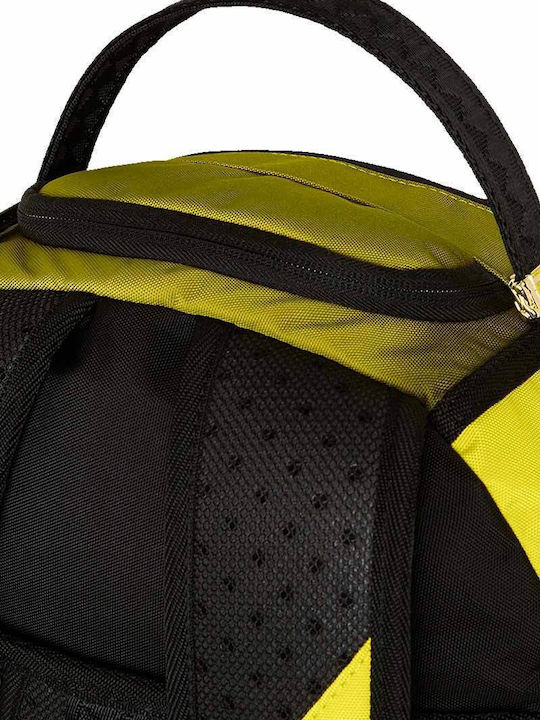 Sprayground DLXSR School Bag Backpack Yellow with Water Bottle Holder