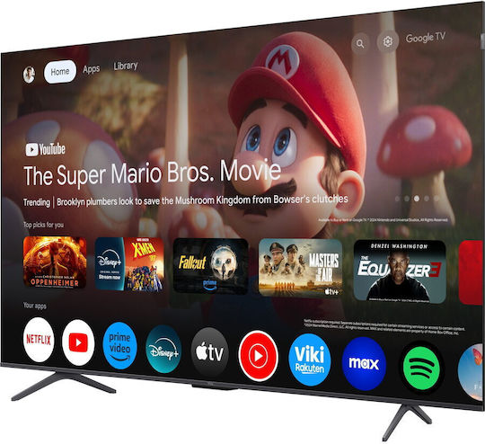 TCL Smart Τηλεόραση 65" 4K UHD QLED T8C HDR (2025) 65T8C