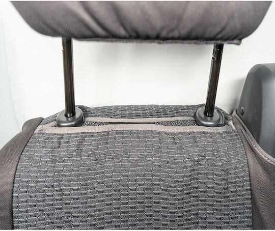 Lampa Car Seat Covers Headrests 3 Rows of Seats Dark Gray Color Sedili Set Large Lampa 1 Piece L5503.1