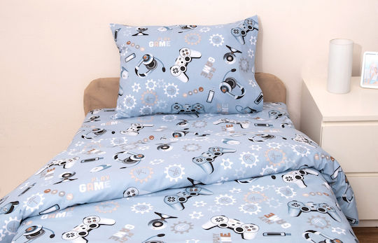 Viopros Crib Bumpers Classic Inside Blue 40x165cm