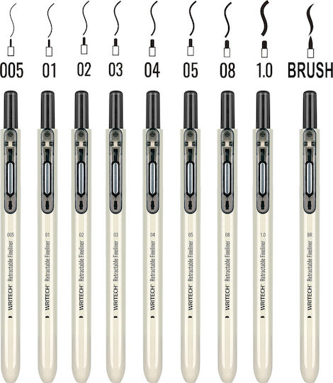 Writech Zeichenmarker Black