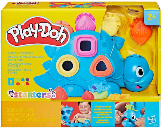 Hasbro Play-Doh Πλαστελίνη - Παιχνίδι Shapes & Colors Dino Starter Set για 3+ Ετών