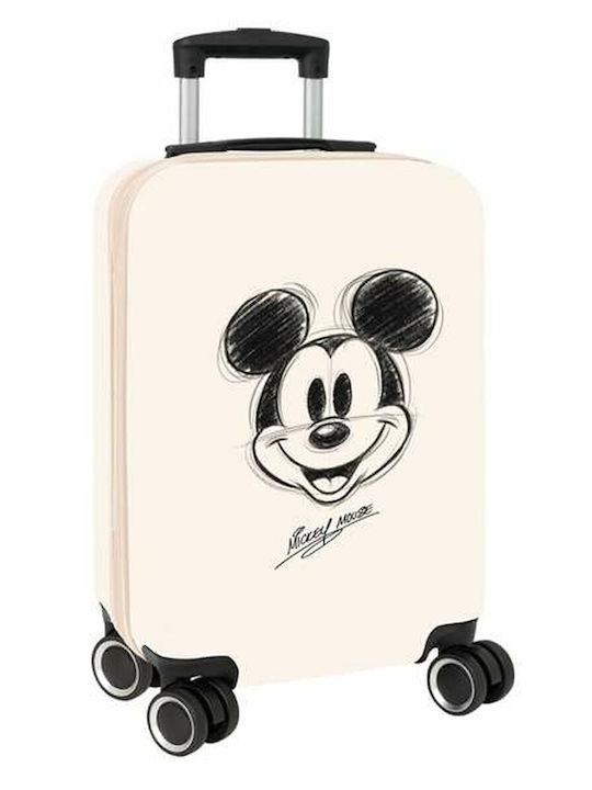 Safta Children's Cabin Travel Suitcase White with 4 Wheels Height 55cm