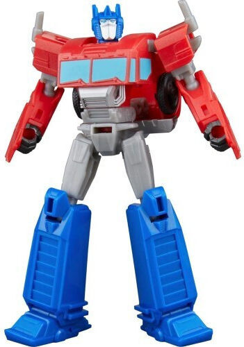 Action Figure Truck to Playset: Earthspark Transformers Optimus Prime Battle Trailer 8cm.