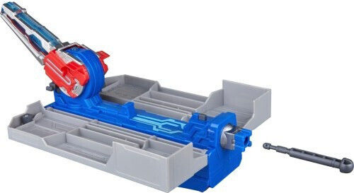 Action Figure Truck to Playset: Earthspark Transformers Optimus Prime Battle Trailer 8cm.