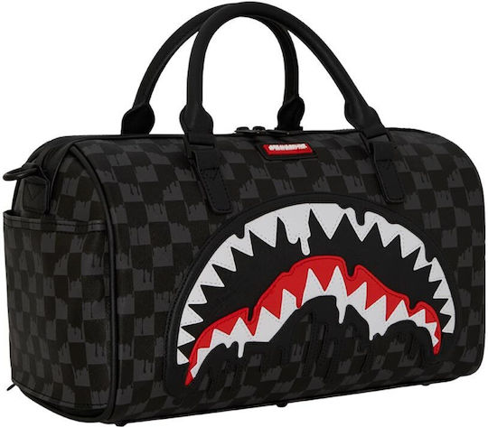 Sprayground Sharks In Paris Σακ Βουαγιάζ Μαύρο από Δερματίνη Μ32xΠ15xΥ24εκ.