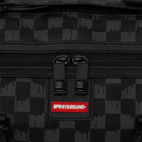 Sprayground Sharks In Paris Duffle Reisetasche Schwarz aus Künstliches Leder L50xB25xH27cm