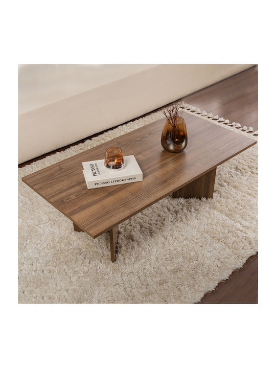 Masa De Cafea Centrală Rectangulară Sabin Din Lemn Culoare Nuc L119xL60xÎ40cm