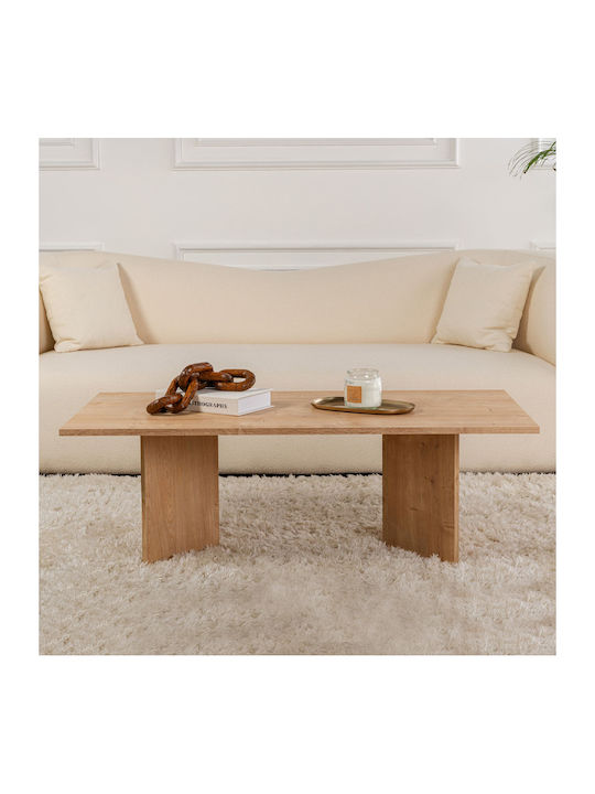 Mese De Cafea Centrală Rectangulară Sabin Din Lemn Sapphire Oak L119xL60xÎ40cm
