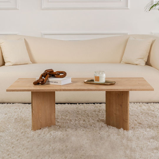 Ορθογώνιο Κεντρικό Τραπεζάκι Sabin Ξύλινο Sapphire Oak Μ119xΠ60xΥ40εκ.