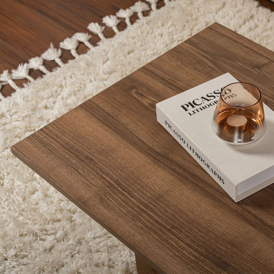 Rectangular Central Coffee Table Sabin Wooden Walnut W119xD60xH40cm