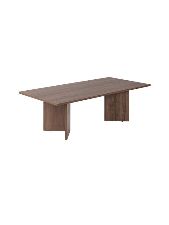 Masa De Cafea Centrală Rectangulară Sabin Din Lemn Culoare Nuc L119xL60xÎ40cm