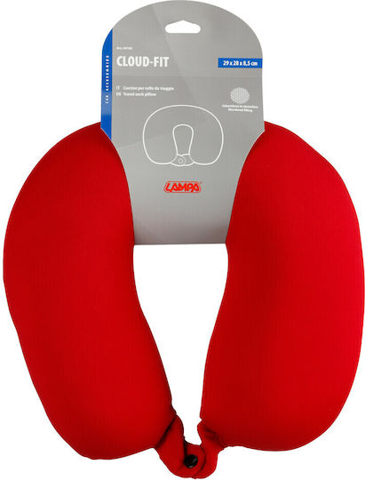 Lampa Cloudfit Travel Pillow 29x28x8.5cm Red