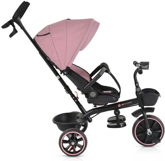 Byox Summer Convertible with Parental Handle for 12 Months Pink