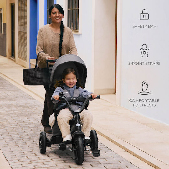 Kinderkraft Easytwist Μετατρεπόμενο με Χειρολαβή Γονέα 5 σε 1 Μπεζ