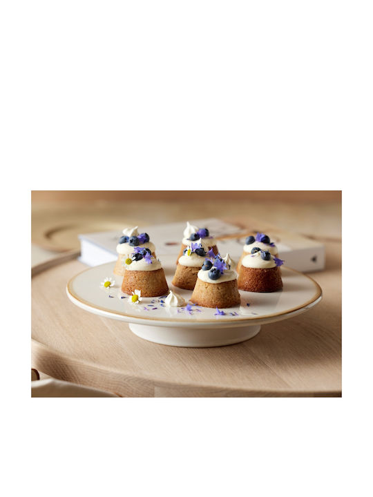 Bitz Cake Stand Beige 30x30cm