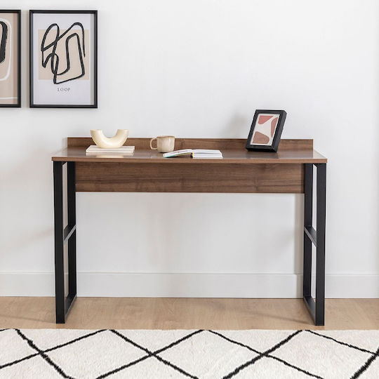 Γραφείο Rana 120x60x78.8εκ. Καρυδί - Μαύρο