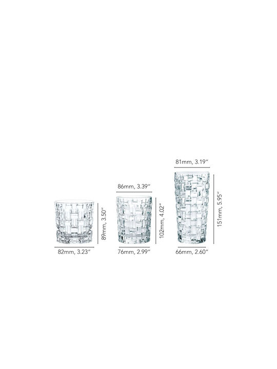 Nachtmann Set Gläser Wasser / Whiskey / Weißwein aus Kristall 395ml 18Stück
