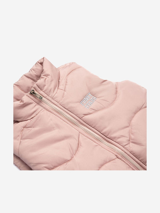 Kids' Casual Jacket Sleeveless Pink