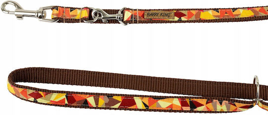 Dog Leash Autumn Pattern Adjustable Tape 16mm/220cm Brown
