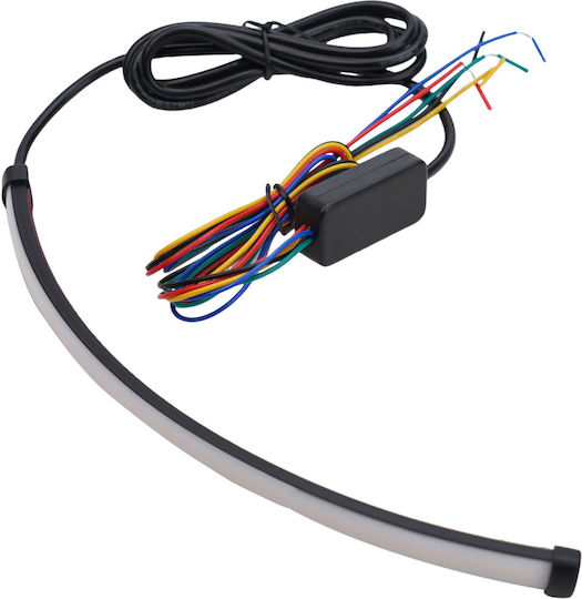 Flexible Motorcycle Headlight LED Strip Running-strobe Brake Lights & Dynamic Turn Signals High Brightness 45cm Tc-257