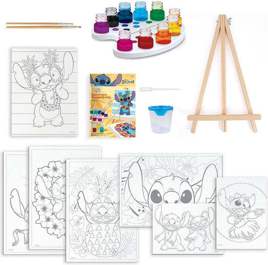 HappiHobbi Ζωγραφική Εργαστήριο Disney Stitch για Παιδιά 7+ Ετών