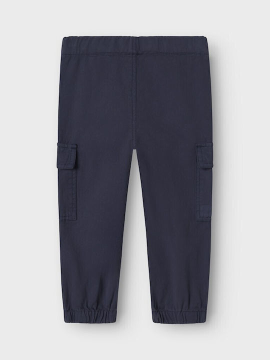 Kinder Schlaghose Cargo Stoff BLAU-NAVI