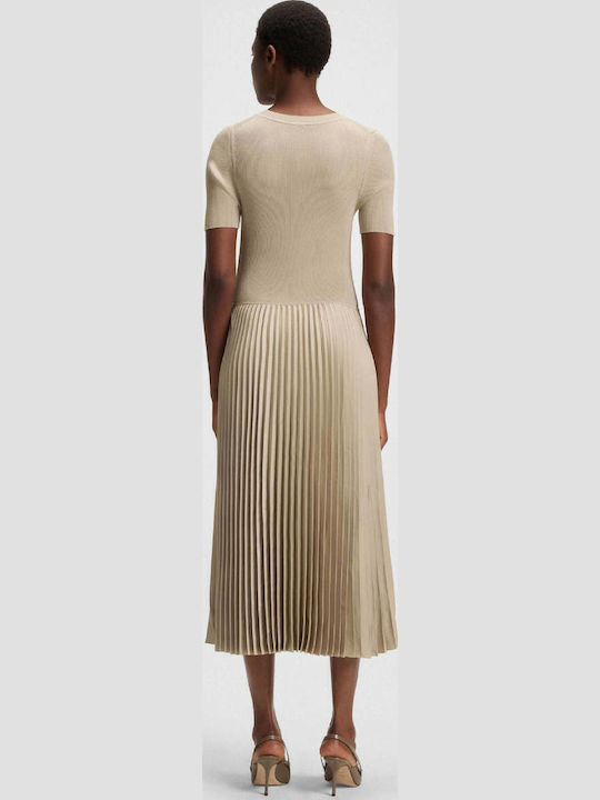 Fadridi Pleated Skirt Light Beige