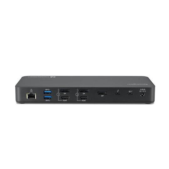 Kensington USB-C Docking Station with HDMI/DisplayPort 4K PD Ethernet and Support for 4 Monitors Black (K35234EU)