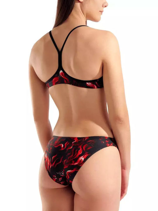 Bikini Set Strapless Top & Slip Bottom Black