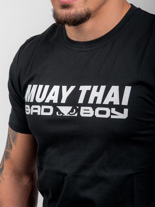 Bad Boy Short Sleeve Shirt BB-000018-100 for Muay Thai Black