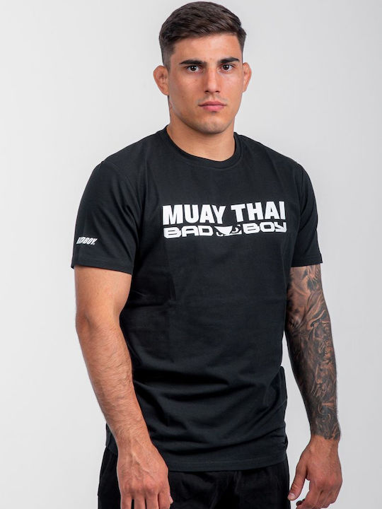 Bad Boy Short Sleeve Shirt BB-000018-100 for Muay Thai Black