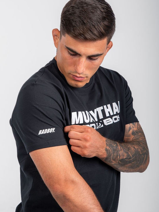 Bad Boy Short Sleeve Shirt BB-000018-100 for Muay Thai Black