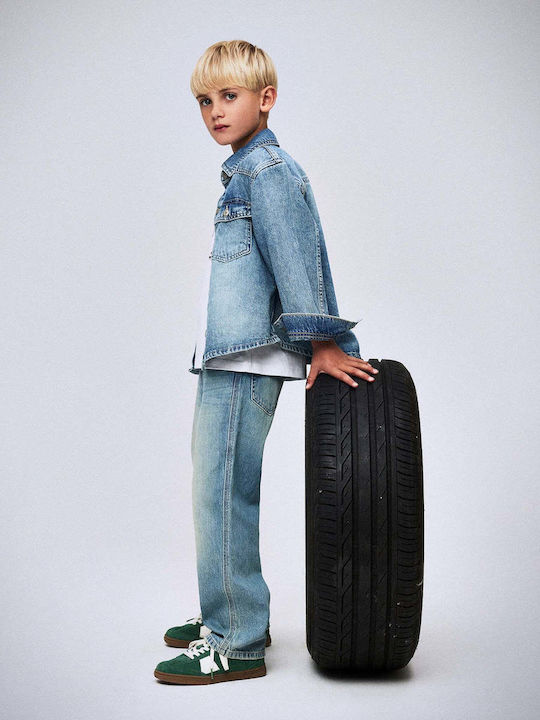 Copii Cămașă Cu mânecă lungă Denim Jean
