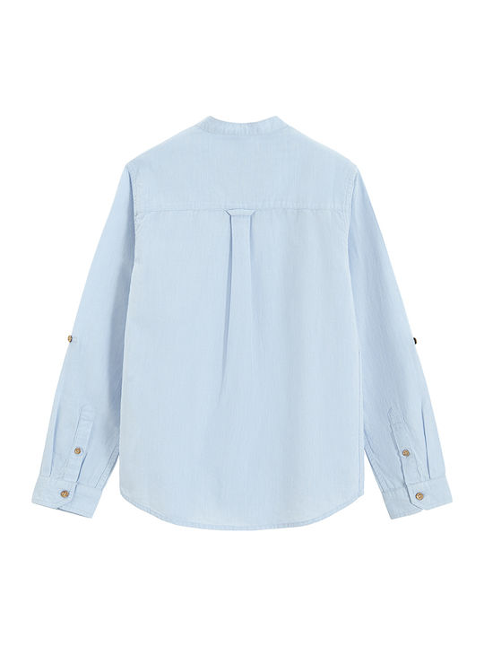 Kids Shirt Long Sleeve Blue