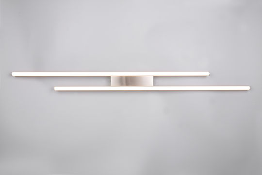 Trio Lighting Πλαφονιέρα Οροφής Ασημί με Ενσωματωμένο LED