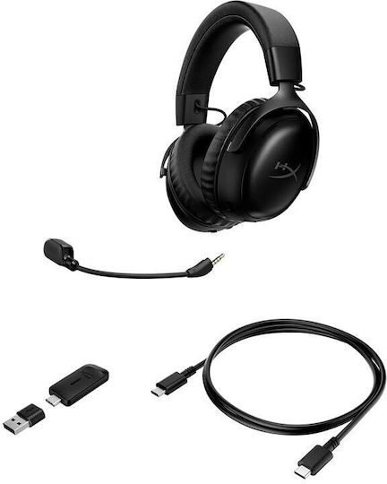 HyperX Cloud III S Wireless Over Ear Gaming Headset with Bluetooth / USB Connectivity for Nintendo Switch / PC / PS4 / PS5