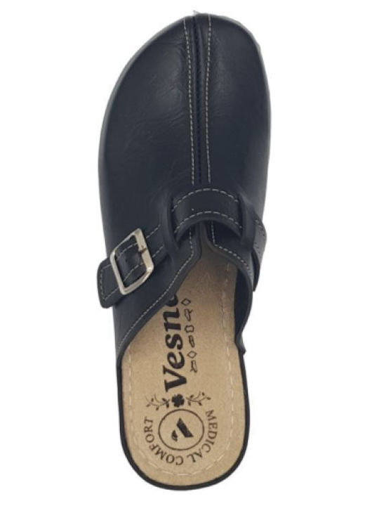 Vesna Women's Leather Anatomic Clogs Black