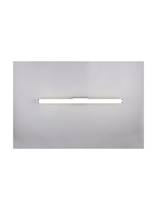 Trio Lighting Μοντέρνο Φωτιστικό Μπάνιου/Πίνακα και Διακόπτη Ασημί