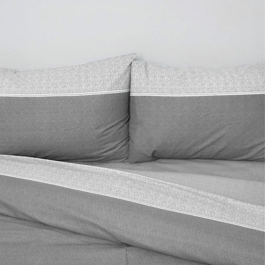 Anna Riska Premium 5010 Σετ Υπέρδιπλο 4τμχ 160x200+25εκ. με Λάστιχο Γκρι Anna Riska Premium 5010 Σετ Υπέρδιπλο 4τμχ 160x200+25εκ. με Λάστιχο Γκρι