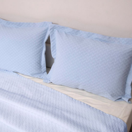Viopros Decorative Pillow Case Light Blue 50x70cm