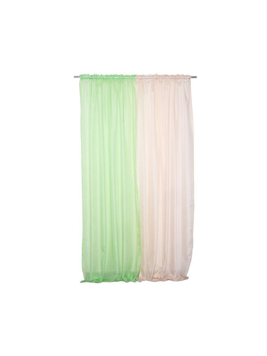 Viopros Curtain Tape 140x270 Voile Plain 11 Terracotta