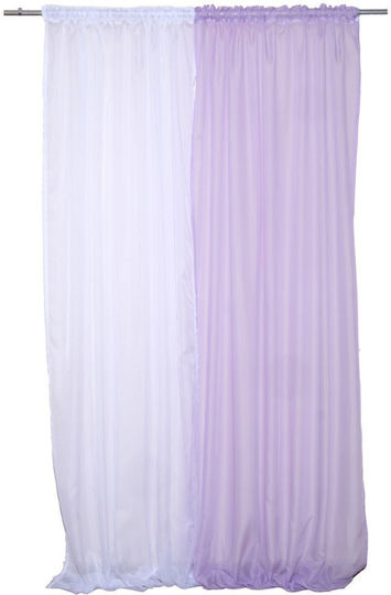 Viopros Pencil Pleat Orange Curtains 140x270cm