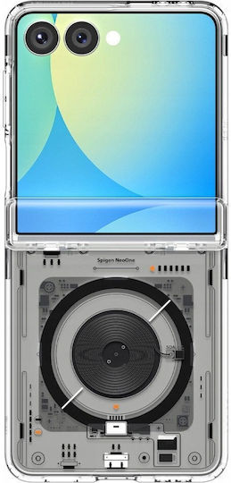 Spigen Ultra Hybrid Pro Mag Book Silicone / Plastic Transparent (Galaxy Z Flip7)