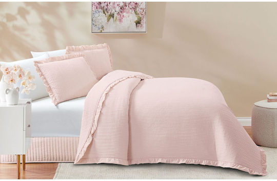 Liolios Home Armony Pillowcase Set Oxford Pink 50x70cm.