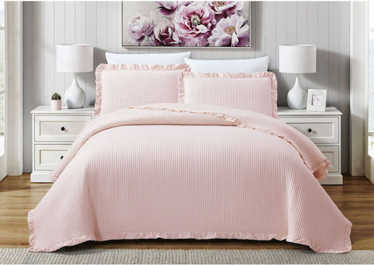 Liolios Home Armony Pillowcase Set Oxford Pink 50x70cm.