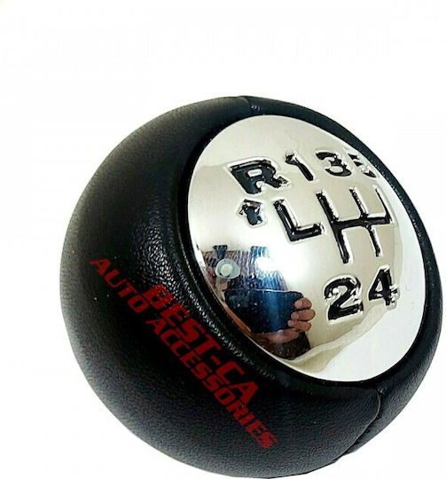Gear Shift Knob Peugeot Citroen 5 Speeds + Adapter Natural Leather