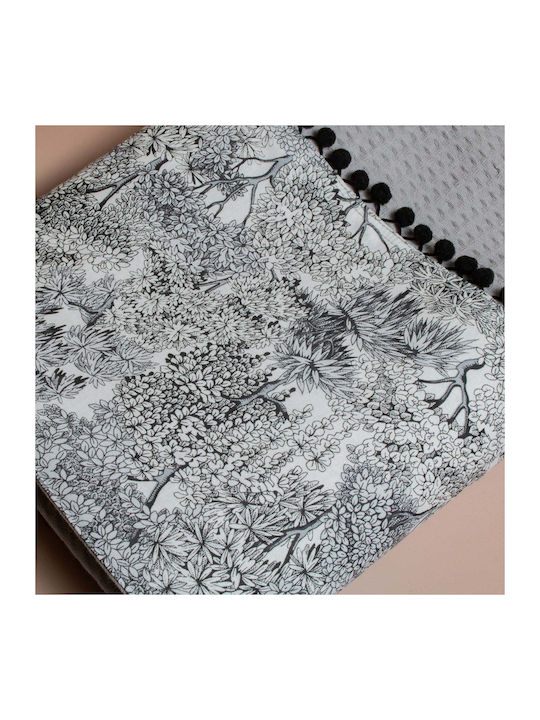 White Fabric Cashel Decke Fleece Einzeln 160x240cm Grau