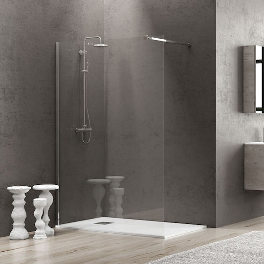 Karag Walkin 1 Σταθερό Πλαϊνό Ντουζιέρας 160x200cm Clear Glass Cromo Karag Walkin 1 Σταθερό Πλαϊνό Ντουζιέρας 160x200cm Clear Glass Cromo